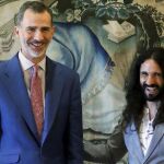 Felipe VI y Baltasar Picornell, expresidente del Parlmento de Baleares.