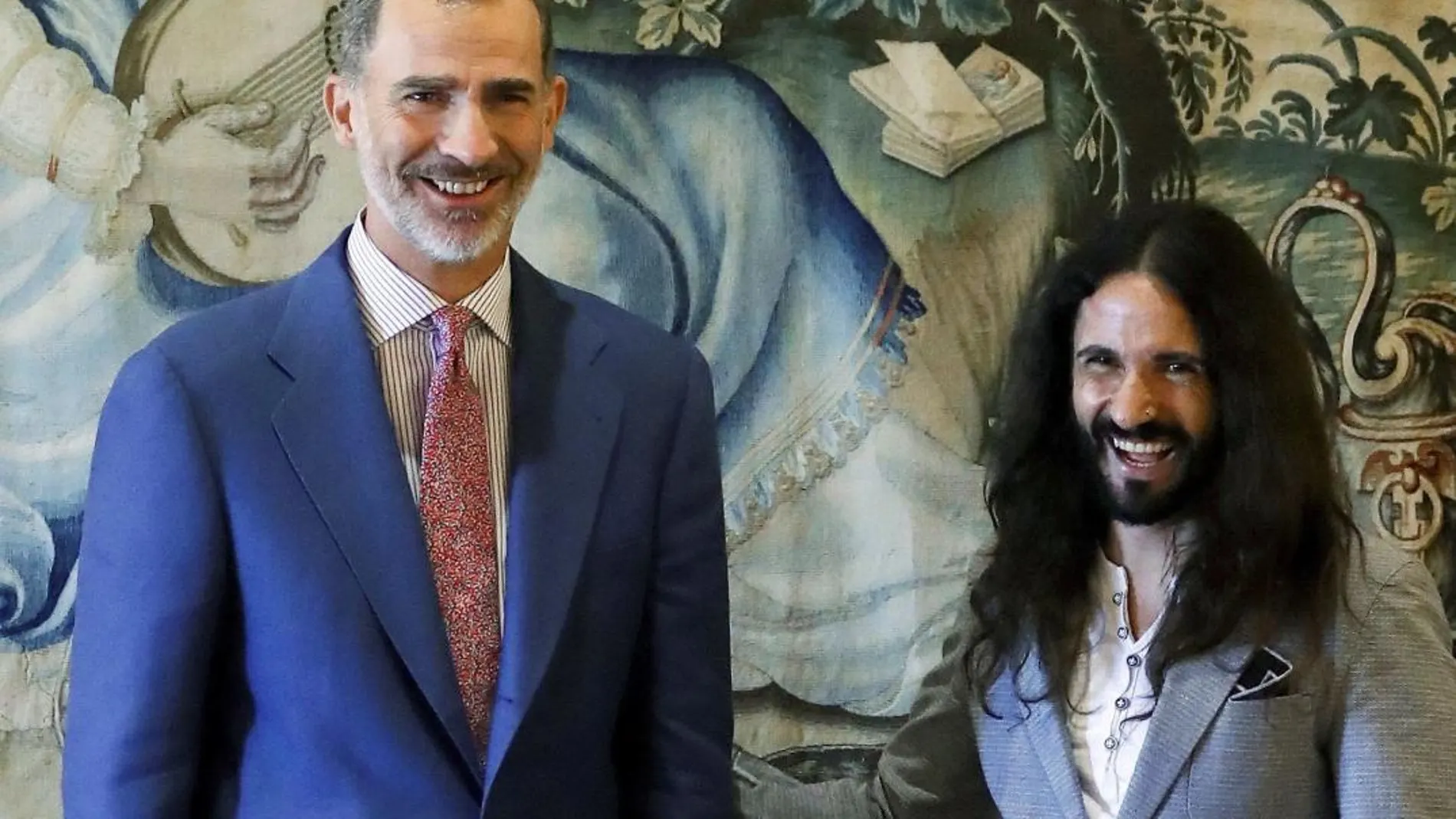 Felipe VI y Baltasar Picornell, expresidente del Parlmento de Baleares.