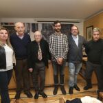 Antonio Piedra, José Noriega y Jaime García Peña, entre otros, en la entrega del premio