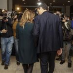 Susana Díaz y Pedro Sánchez, en un acto en Sevilla