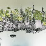 En la imagen, una de las piezas que uno de los artistas preparó para la pasada edición de la Mobile Week Barcelona