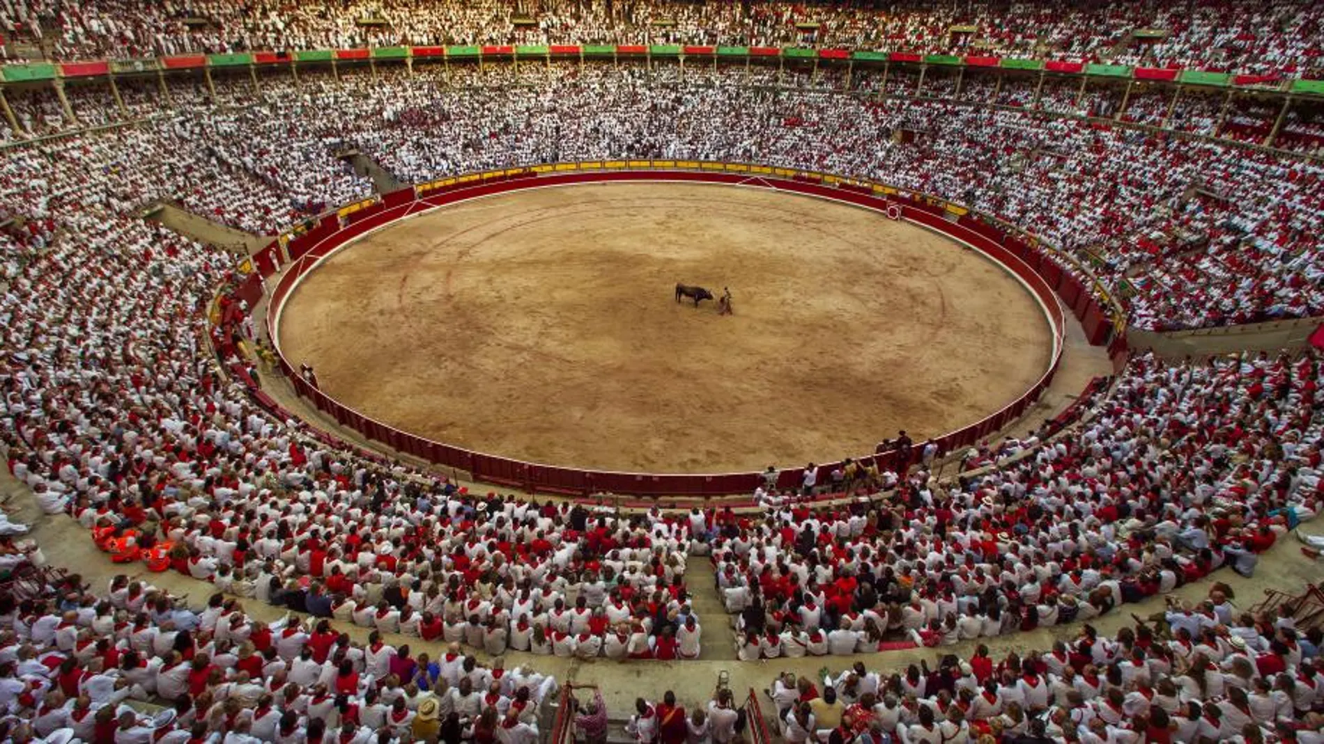 Imagen de archivo de la Plaza de Toros de Pamplona