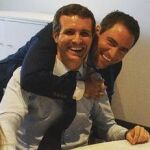 Teodoro García Egea y Pablo Casado durante una reunión en las primarias del PP.