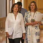 Las consejeras Milagros Marcos y Pilar del Olmo comparecen en rueda de prensa posterior al Consejo de Gobierno