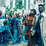 Manifestación de una de las escenas de «Así nos ven», uno de los últimos estrenos de Netflix
