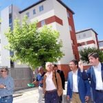 El director general de Vivienda, Ángel Marinero, visita el ARI que se ejecuta en el barrio del Carmen de Palencia