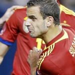 Roberto Soldado, autor del primer gol en el amistoso contra Irlanda