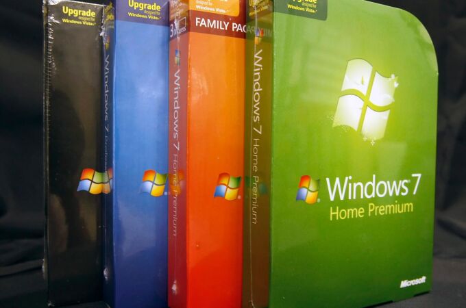 Windows 7, imagen promocional de su salida al mercado en 2009