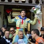 El salmantino Juan del Álamo abandona a hombros el coso de Cuatro Caminos