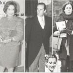 Francisco Franco Bahamonde, Cristóbal Martínez-Bordiú, Carmen Franco y Polo, Francisco Franco y Martínez-Bordiú, Mariola Martínez-Bordiú, Carmen Martínez- Bordiú, Luis Alfonso de Borbón Martínez-Bordiú y María Cynthia Rossi