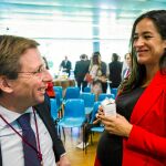 El candidato del PP, José Luis Martínez-Almeida, y la de Ciudadanos, Begoña Villacís