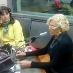 La todavía alcaldesa Manuela Carmena, durante una entrevista