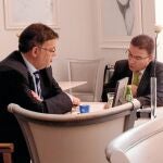 Castellano y Puig en la última reunión que mantuvieron