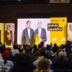 Oriol Junqueras en una acto desde la cárcel