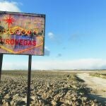 Montaje sobre los terrenos de Alcorcón destinados al proyecto