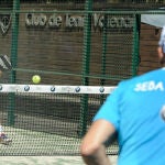 Participante en el clinic del torneo