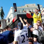 Aficionados del Liverpool en Madrid
