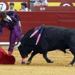 El Juli torea en redondo, ayer, en Ciudad Real