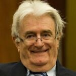 El exlíder serbobosnio Radovan Karadzic en el Tribunal Penal Internacional para la antigua Yugoslavia (TPIY) en 2012