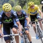 Valverde es segundo tras una gran etapa del Movistar, que desmanteló al Sky