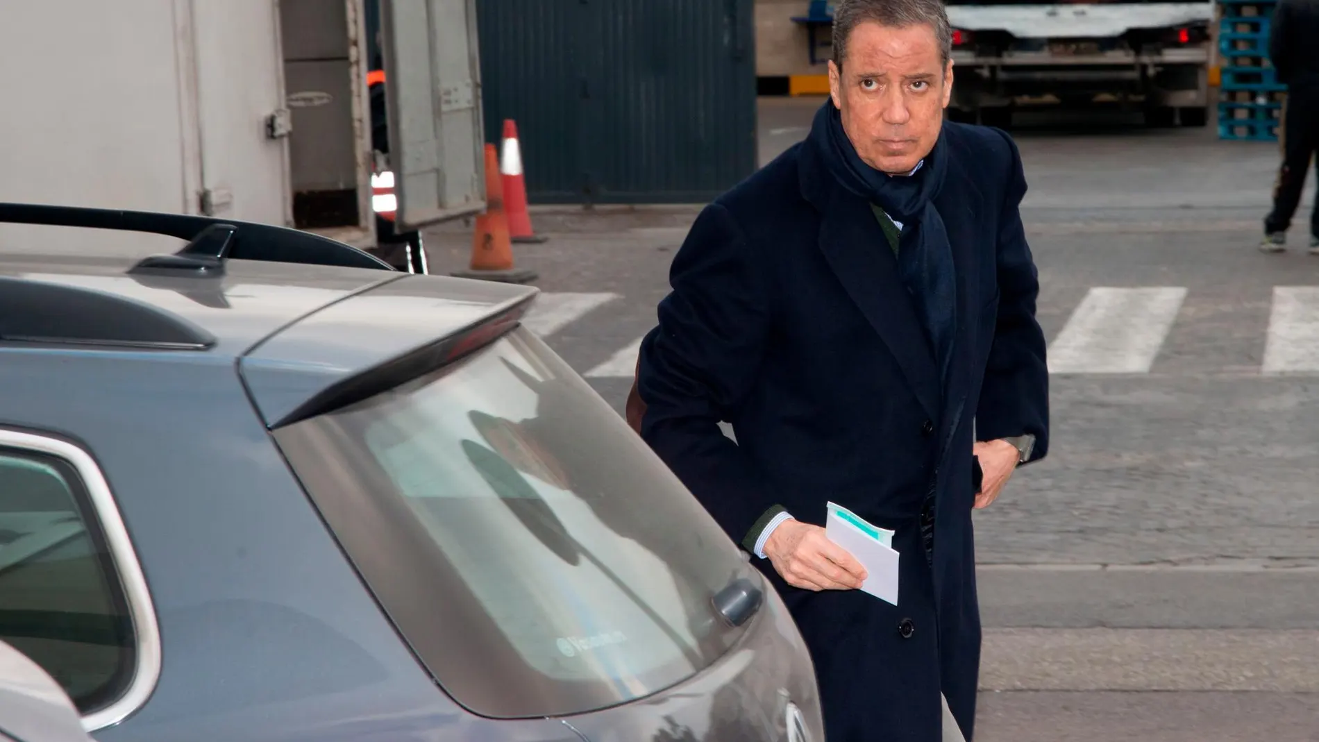El expresidente Zaplana, a su llegada al juzgado, en una imagen de archivo