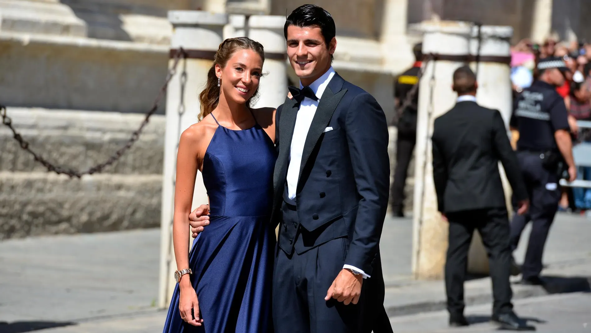 Álvaro Morata y su mujer Alice Campello