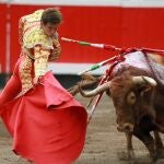 El diestro "El Juli", durante la faena de muleta. EFE/LUIS TEJIDO