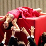 Fragmento de la "La Traviata"representada en 2005 durante el Festival de Salzburgo