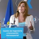 Susana Díaz, ayer en una acto público