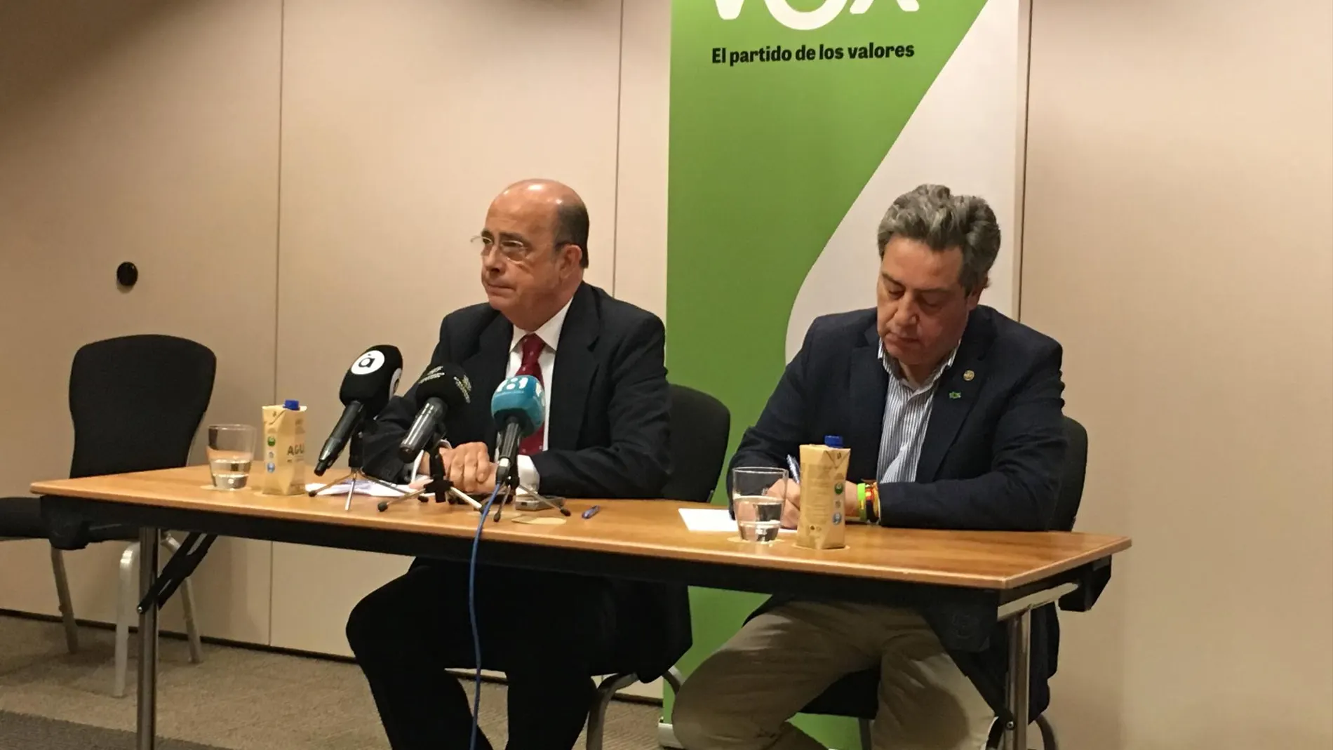 Gil Lázaro y Llanos, durante la rueda de prensa de esta mañana