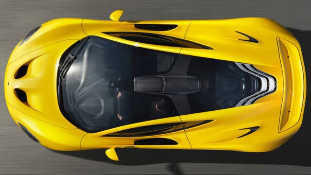 Techo de cristal, otra de las llamativas características del McLaren.