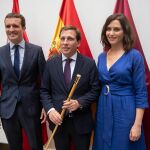 Pablo Casado con Martínez-Almedia e Isabel Diaz Ayuso/Foto: Gonzalo Pérez