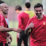 Mascherano y Lavezzi, compañeros en la Liga china