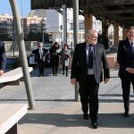 La Conselleria de Obras Públicas fue la que más invirtió en el primer trimestre de 2019. En la imagen, la ya ex consellera Salvador junto al presidente Puig en una visita al TRAM
