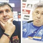 Martino y Ancelotti se enfrentan por primera vez hoy en el Camp Nou