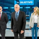 De izquierda a derecha, Luis Garicano (Cs), Jorge Buxadé (Vox), Josep Borrell (PSOE), María Eugenia Rodríguez Palop (Podemos) y Dolors Montserrat (PP). Foto: Alberto R. Roldán