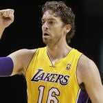 Pau Gasol, durante su etapa en los Lakers