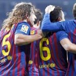 Puyol, Xavi y Messi son tres de los pilares del Barcelona actual, que ha ganado todos los títulos posibles