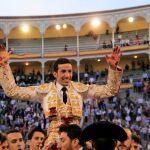 Imagen de David de Miranda a hombros en Las Ventas Foto: Anuska Sandroni