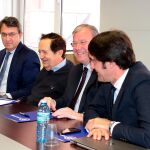 Juan Martínez Majo, Juan José Lucas, Antonio Silván y Juan Carlos Suárez-Quiñones, en el acto celebrado en León