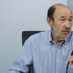 El secretario general del PSOE, Alfredo Pérez Rubalcaba