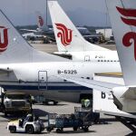 Aviones de la compañía Boeing de una aerolínea china