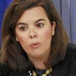 Sáenz de Santamaría responde a los medios tras el Consejo de Ministros de ayer