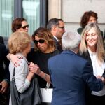 Susana Díaz en la capilla ardiente de Alfredo Pérez Rubalcaba / Foto: Cristina Bejarano