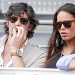 El ex nadador Felipe López y la modelo Mireia Canalda, en el Masters Series de Madrid. Foto: Gtres