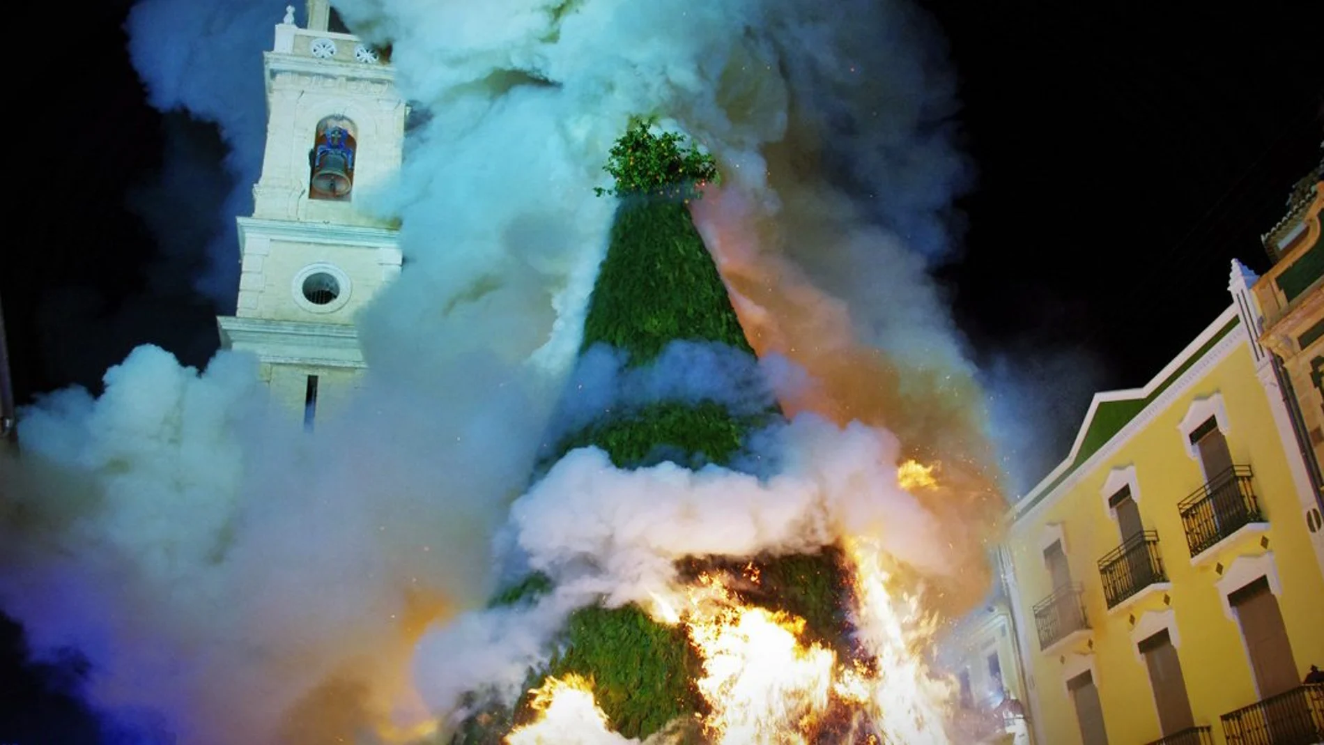 La hoguera de Canals se ha vuelto a suspender por la pandemia