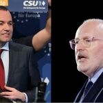 Manfred Weber y Franz Timmermans