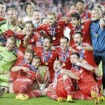 Javi Martínez en una jugada del encuentro