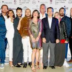 Los diseñadores participantes junto a Charo Izquierdo (en el centro), directora de la MBFWMadrid.