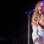 Mariah Carey, durante su actuación en Central Park. Gtres